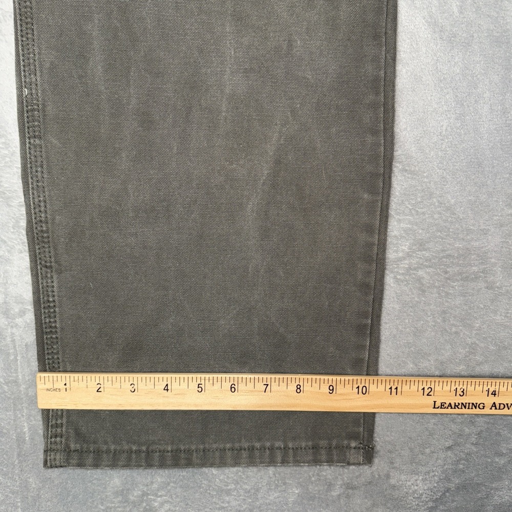 Dickies Carpenter Pants Men's 42x30 Olive Green Relaxed Fit Canvas Workwear - Picture 11 of 11